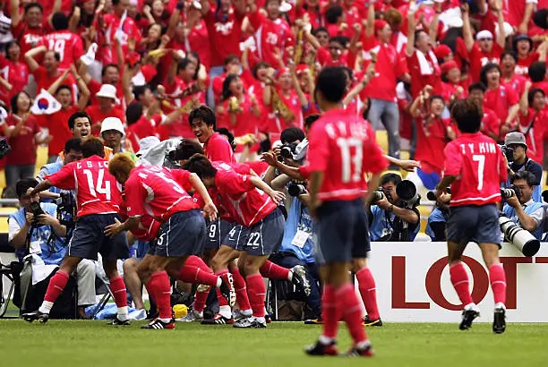 대한민국 축구 경기 사진